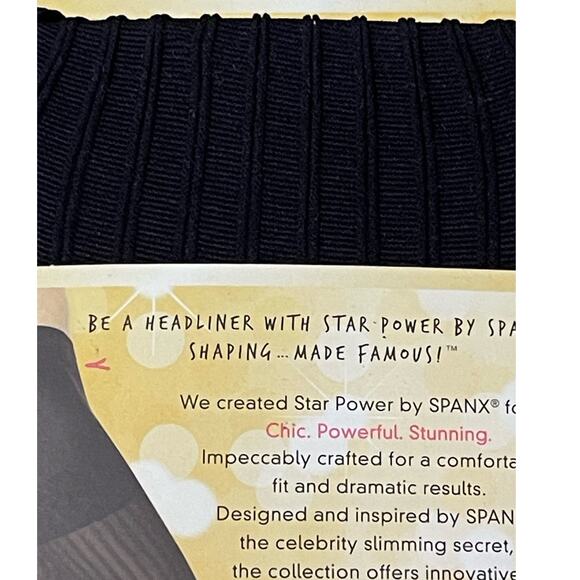 TWO Spanx Star Power Center-Stage Patterned Shaping Tights Ribbed Row Size E NEW - Picture 4 of 10